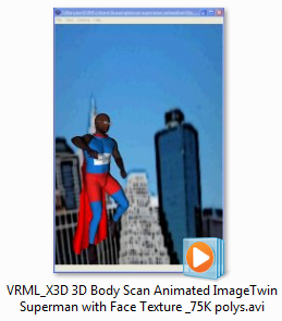 Glascoe Superman Avatar Video (solid rendering)